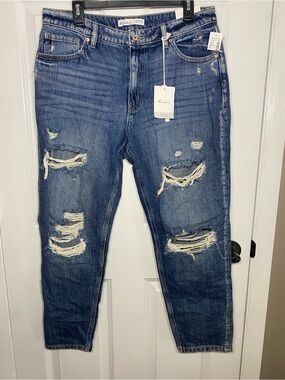KanCan Distressed High-Rise Blue Jeans